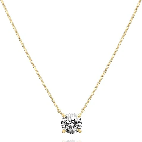 Aurora Crystal Necklace | Gold
