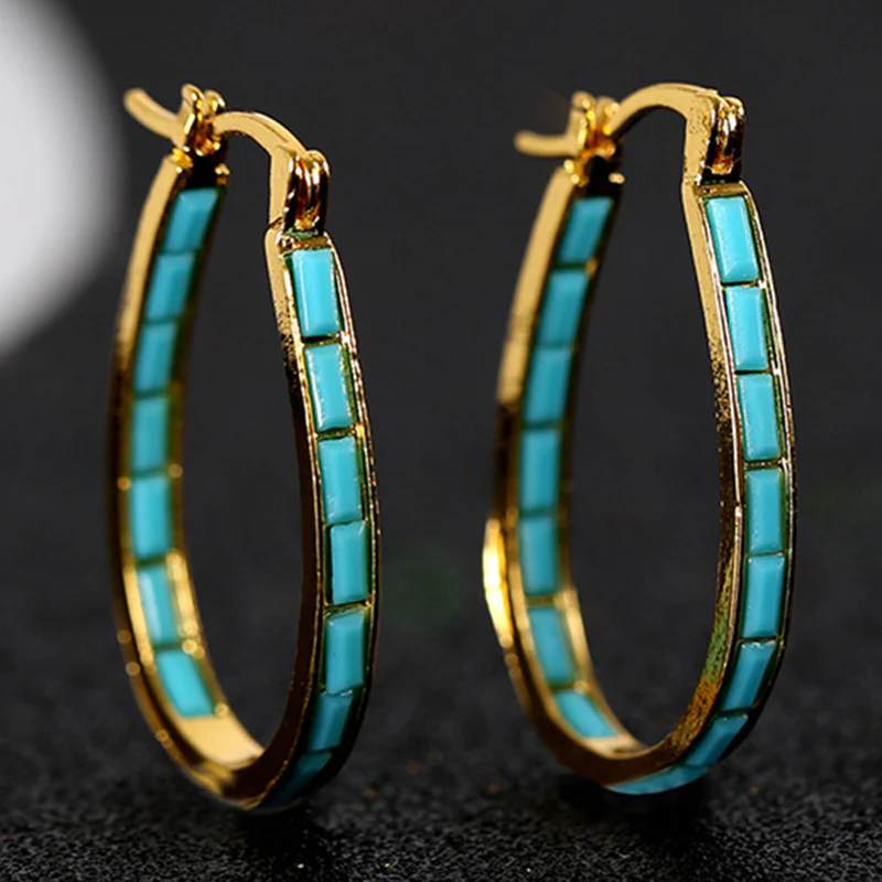 Caspian Edge Hoops | Gold