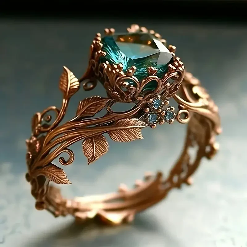 Forestlight Crystal Ring | Rose Gold
