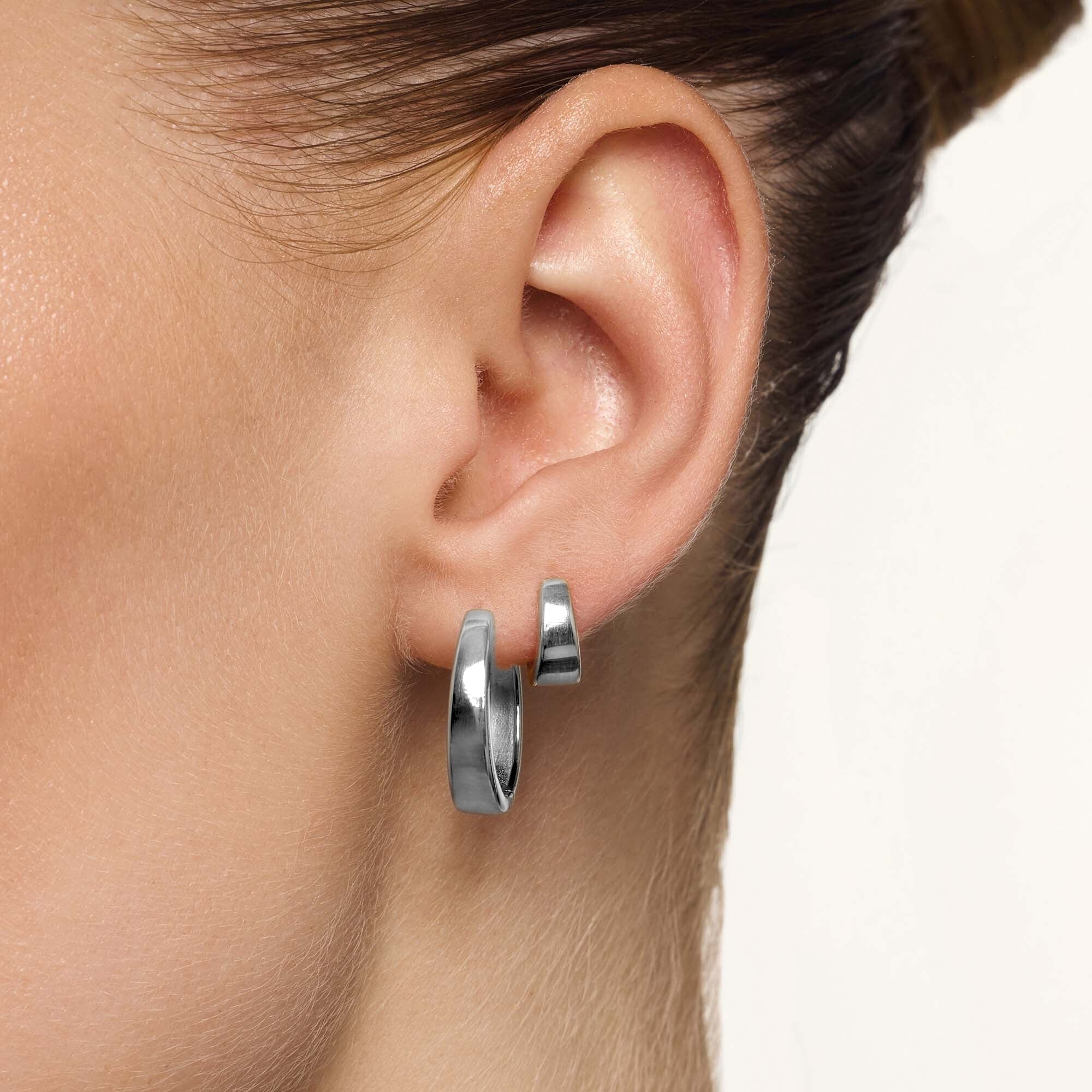 Gia Hoops | White Gold - Image 2