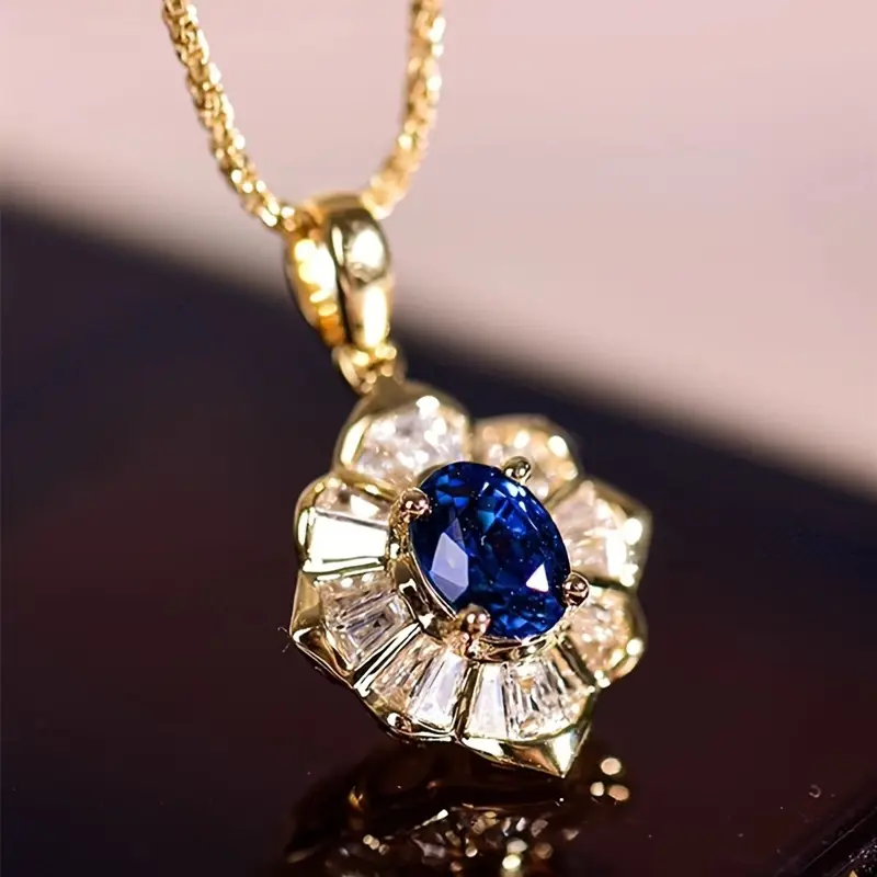 Kavella Noctazure Necklace | Gold - Image 2