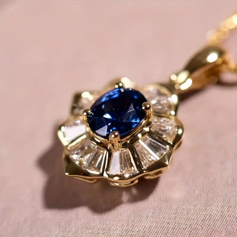 Kavella Noctazure Necklace | Gold - Image 3