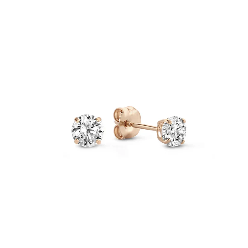 Larmes de Lune Stone Stud Earrings | Gold - Image 3