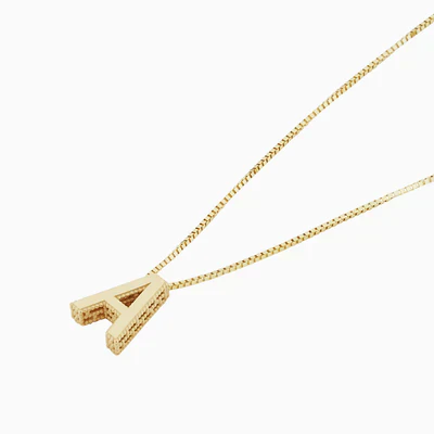 Love letter initial necklace | White Gold - Image 3