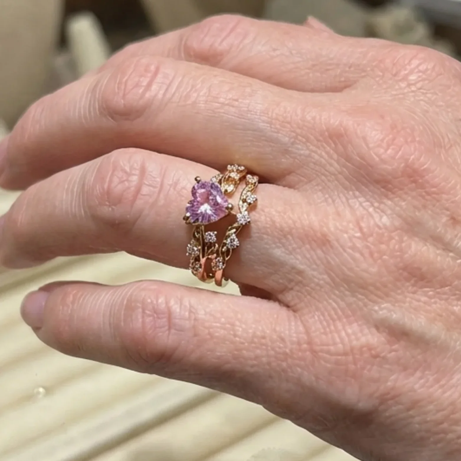 Petalheart Garden Ring Set | Gold - Image 2