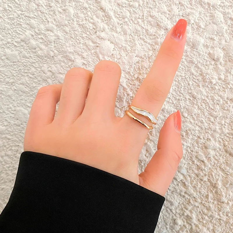 Sahira Layered Wave Ring | Gold - Image 2