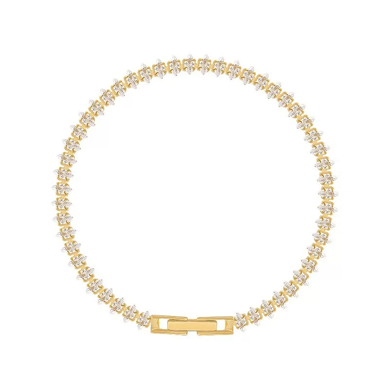 Vionelle Marquise Tennis Bracelet | Gold